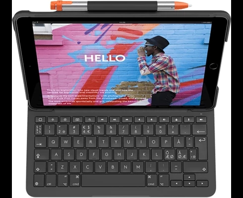 Logitech Slim Folio for iPad (7th, 8th, & 9th generation) - Graphite