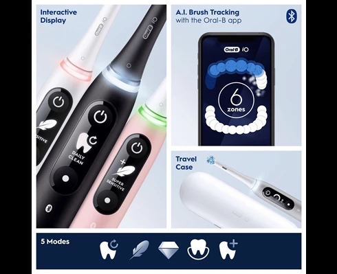 Oral-B iO6 Series M6 Black/Light Rose