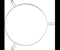 Austin and Barbeque AABQ Kamado Pizza Ring 23"