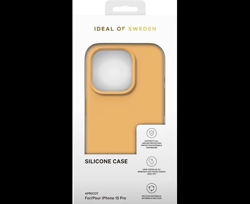 IDEAL OF SWEDEN IDEAL SILICONE CASE IPHONE 15 PRO APRICOT
