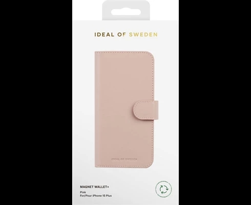 IDEAL OF SWEDEN IDEAL MAGNET WALLET IPHONE 15 PLUS PINK