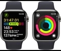 Apple Watch Series 9 GPS + Cellular 45mm Graphite Stainless Steel Case with Midnight Sport Band - M/L