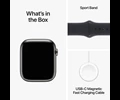 Apple Watch Series 9 GPS + Cellular 45mm Graphite Stainless Steel Case with Midnight Sport Band - M/L