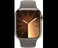 Apple Watch Series 9 GPS + Cellular 45mm Gold Stainless Steel Case with Clay Sport Band - M/L