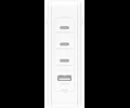 Belkin 140W GaN laddare med 3 USB-C, 1 USB-A port, Vit