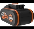 WORX 20V 4.0Ah battery with indicator