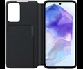 Samsung A55 Smart View Wallet Case Black