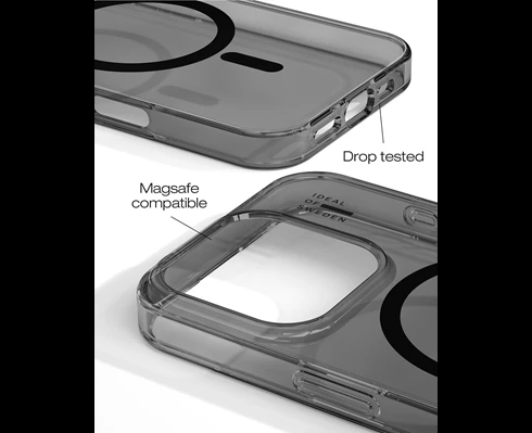 IDEAL OF SWEDEN Clear Case MagSafe iPhone 16PR Tinted Black