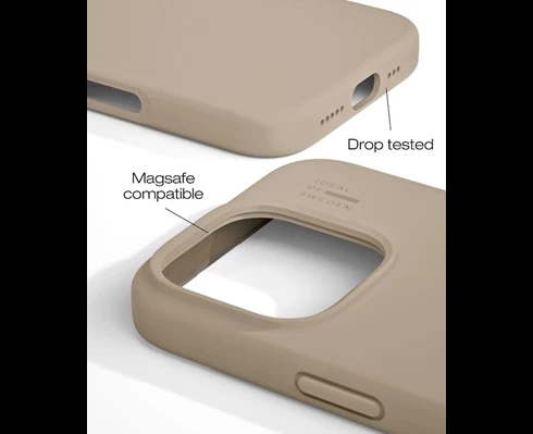 IDEAL OF SWEDEN Silicone Case MagSafe iPhone 16 Pro Max Beige