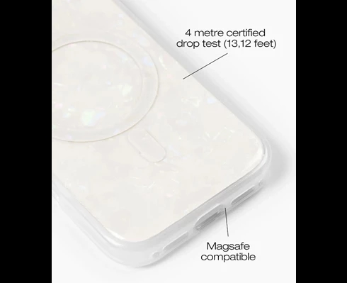 IDEAL OF SWEDEN Pearlised Case MagSafe iPhone 16 Pro White