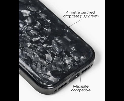 IDEAL OF SWEDEN Pearlised Case MagSafe iPhone 16 Pro Max Black