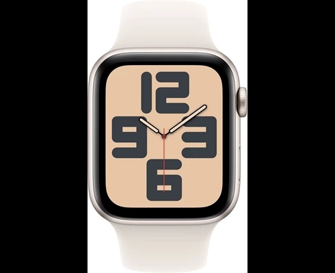Apple Watch SE GPS + Cellular 40mm Starlight Aluminium Case with Starlight Sport Band - S/M