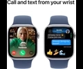 Apple Watch Series 10 GPS 42mm Silver Aluminium Case with Denim Sport Band - S/M