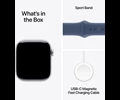 Apple Watch Series 10 GPS 42mm Silver Aluminium Case with Denim Sport Band - S/M