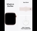 Apple Watch Series 10 GPS 42mm Rose Gold Aluminium Case with Light Blush Sport Band - S/M