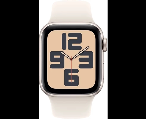 Apple Watch SE GPS 40mm Starlight Aluminium Case with Starlight Sport Band - M/L