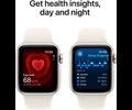 Apple Watch SE GPS 40mm Starlight Aluminium Case with Starlight Sport Band - M/L