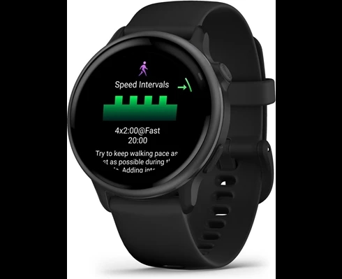 Garmin Vivoactive 6 AMOLED Smartwatch, Black/Slate
