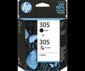 HP 305 tri color & black 2-pack