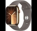 Apple Watch Series 9 GPS + Cellular 45mm Gold Stainless Steel Case with Clay Sport Band - M/L