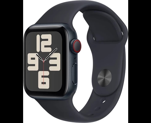 Apple Watch SE GPS + Cellular 40mm Midnight Aluminium Case with Midnight Sport Band - S/M