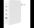 Belkin 140W GaN laddare med 3 USB-C, 1 USB-A port, Vit