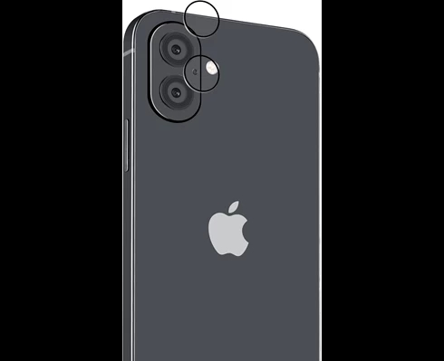 Andersson Camera lens protector tempered glass for Apple iPhone 16/16 Plus