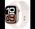 Apple Watch Series 10 GPS 42mm Rose Gold Aluminium Case with Light Blush Sport Band - S/M