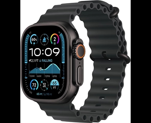 Apple Watch Ultra 2 GPS + Cellular 49mm Black Titanium Case with Black Ocean Band