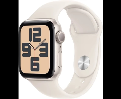 Apple Watch SE GPS 40mm Starlight Aluminium Case with Starlight Sport Band - M/L