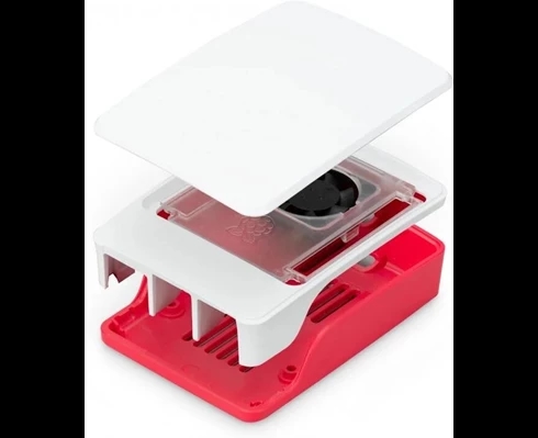 Raspberry Raspberry Pi 5 Case Red/White with fan