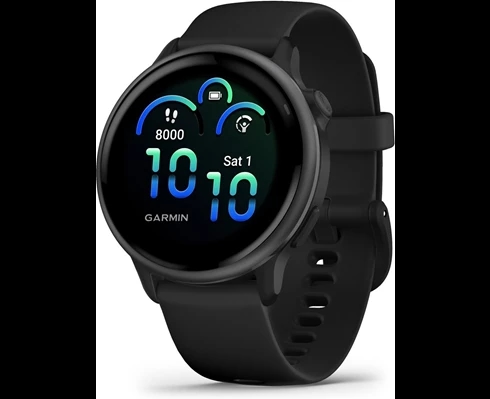 Garmin Vivoactive 6 AMOLED Smartwatch, Black/Slate