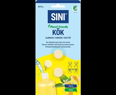 SINI Rengöringstablett Kök refill 2-p
