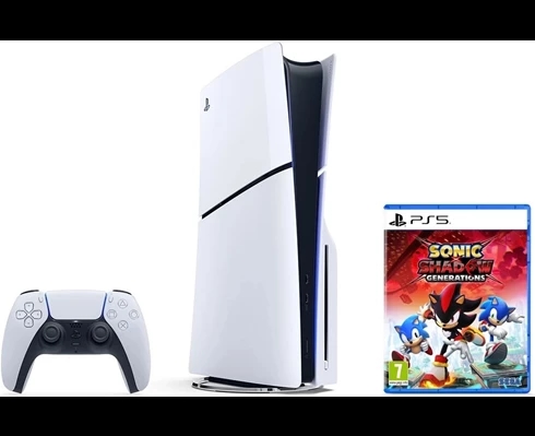 Sony PlayStation 5 Slim Standard Edition (2023) + PS5 Sonic X Shadow Generations