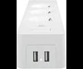 Deltaco Smart 3 way outlet 2 USB ports