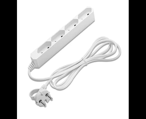 Andersson Power strip 4-way 2,5A outlets 1,5m white