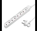 Andersson Power strip 4-way 2,5A outlets 1,5m white