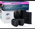 Arlo Ultra 2 spotlight camera - 2-pack Svart