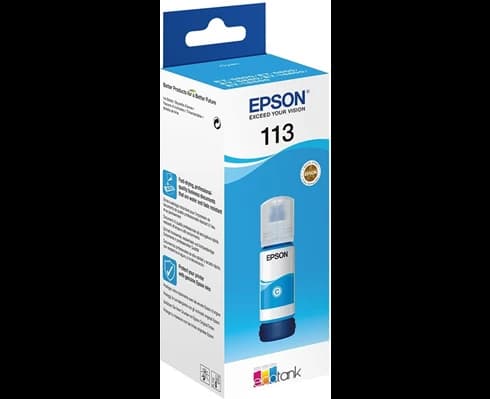 Epson 113 EcoTank Pigment Cyan ink bottle