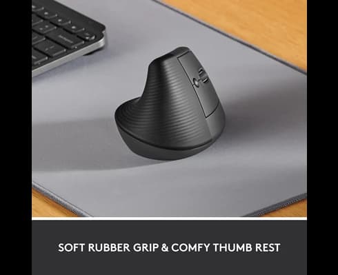 Logitech Lift Vertical Ergonomic Mouse - GRAPHITE / BLACK - EMEA