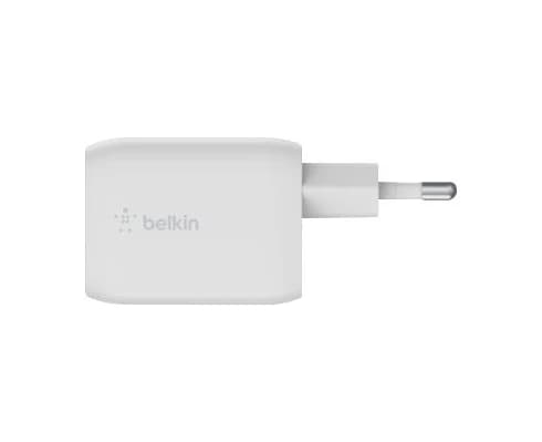 Belkin 65W Dual USB-C GaN charger white