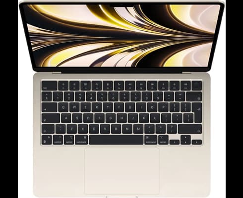 Apple 13-inch MacBook Air: Apple M2 chip with 8-core CPU and 8-core GPU, 256GB - Starlight