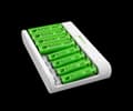 GP ReCyko Charger (USB) E811, 8-laddkanaler NiMH, 4 x AA 2100mAh + 4 x AAA 850mAh NiMH-batterier