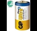 GP Ultra Plus Alkaline C batteri, 14AUP/LR14, 2-pack