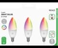 Deltaco Smart E14 Led Lamp RGB 3-Pack