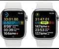 Apple Watch Series 8 GPS + Cellular 41mm Silver Stainless Steel Case with White Sport Band - Regular