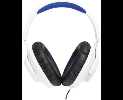 JBL Quantum 100 Playstation Wired Over-ear Headset White and Blue