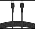 Belkin USB-C till USB-C Nylonflätad Silicon laddkabel, 60W 1M, Svart