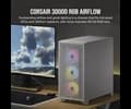 Corsair 3000D RGB Tempered Glass Mid-Tower - White