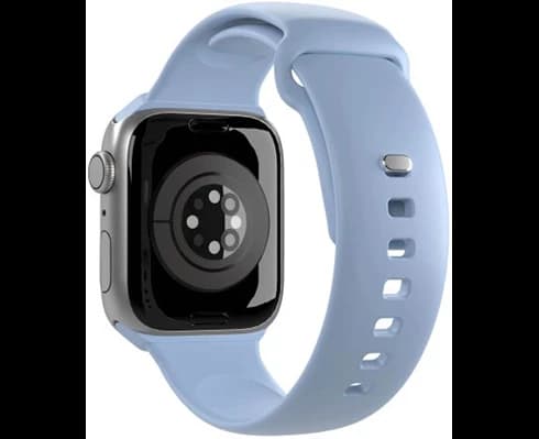 Puro Silicone watchband for Apple Watch 42–44–45-49 mm, li. blue